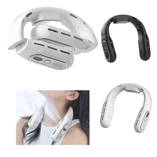 Portable Rechargeable Cooling Wearable Personal Neck Fan