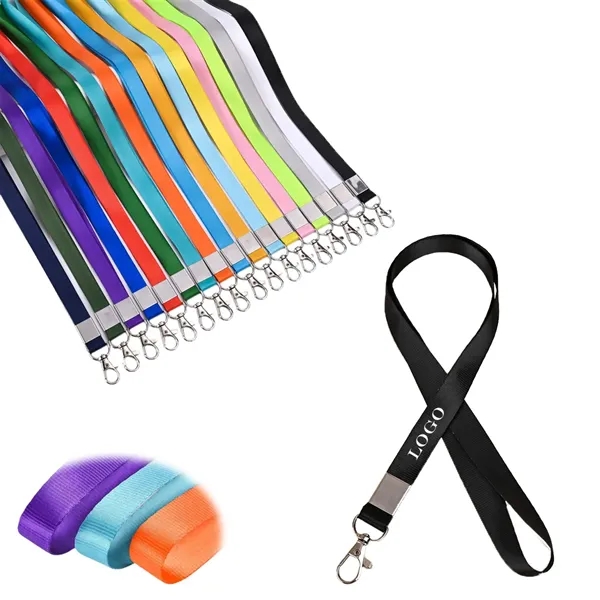 Custom Wide Lobster Buckle Thickened Colored Lanyard