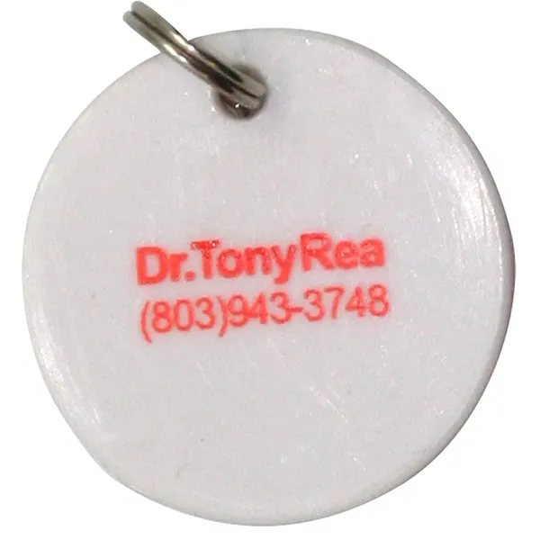 Key Tag Keyring Round