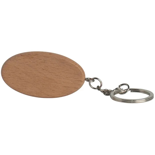 Oval Wooden Keyring