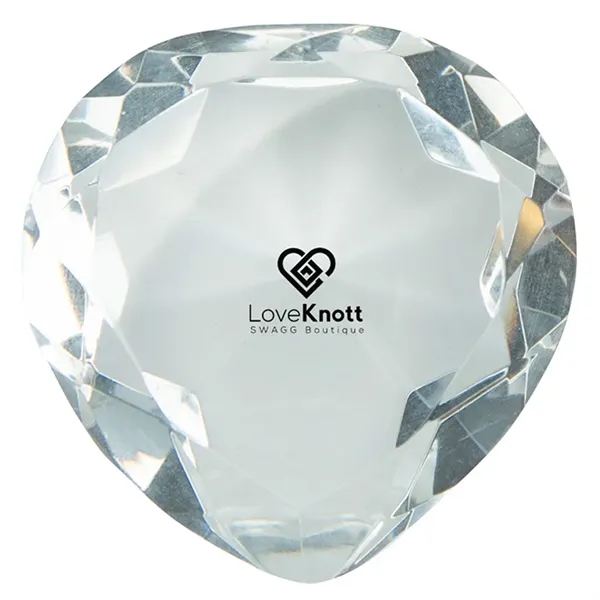 Crystal Heart Paperweights