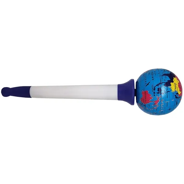 Rotating globe pen