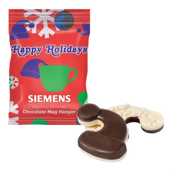 Holiday Mug Hanger- Raspberry Santa Hat