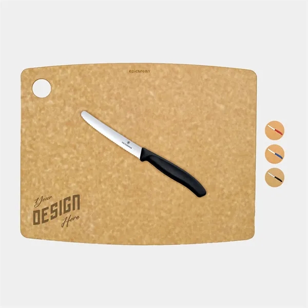 Swiss Army Victorinox® USA Made Natural Cutting Board Combo