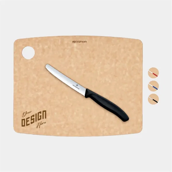 Swiss Army Victorinox® USA Made Natural Cutting Board Combo