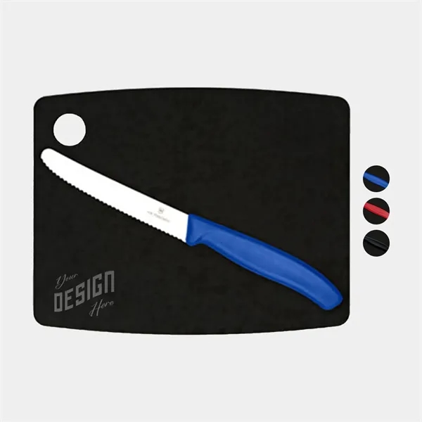 Swiss Army Victorinox® USA Made Slate Cuting Board Combo Set