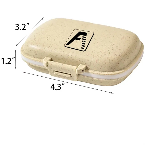 Portable 8-Compartment Sealed Pill Box