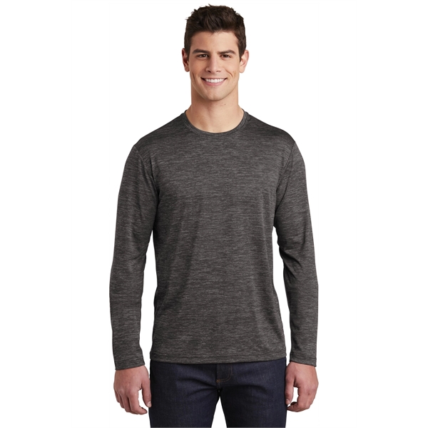 Sport-Tek PosiCharge Long Sleeve Electric Heather Tee.
