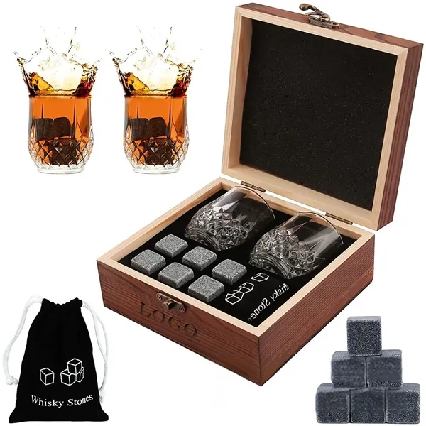 Whiskey Stones Glasses Set Gifts