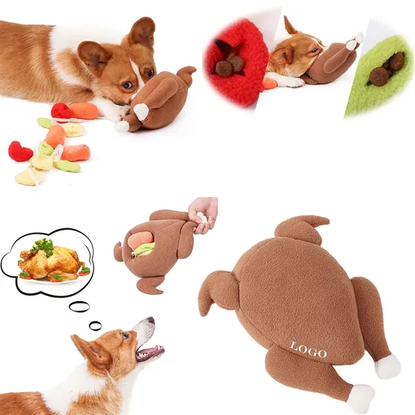 Dog Training Stuffed Turkey Toy