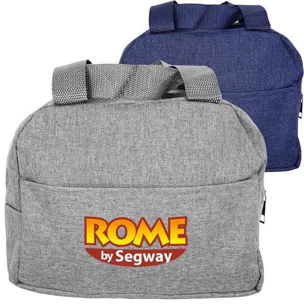 Convenient Handy Heathered Lunch Cooler Bag