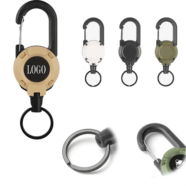 Outdoor Plastic Retractable Keychain Buckle