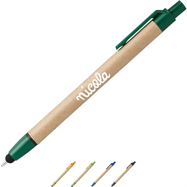 Eco-friendly Ballpoint Stylus Pens w/ Custom Logo Recycled