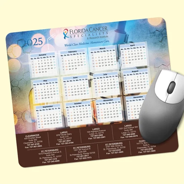 Peel&Place® 8" x 9.5" x .015" Thin Calendar Mouse Pad