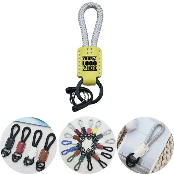 Cute Key Rope Leather nylon key rope