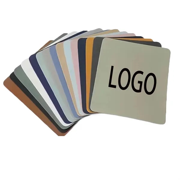 Leather Mouse Pad Solid Color Simple Non-slip Laptop Desk