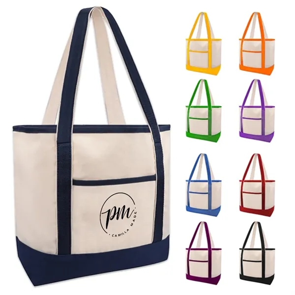Portable Totes Foldable Multipurpose Portable Heavy Cotton Canvas Tote Bag