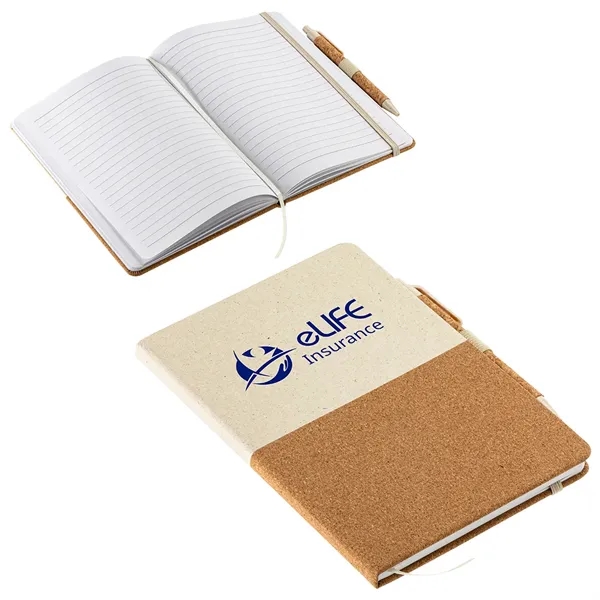GrassField Cork Recycled Journal with Pen