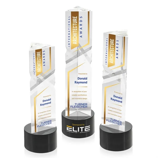 Oakham VividPrint™ Award on Marvel Base - Black