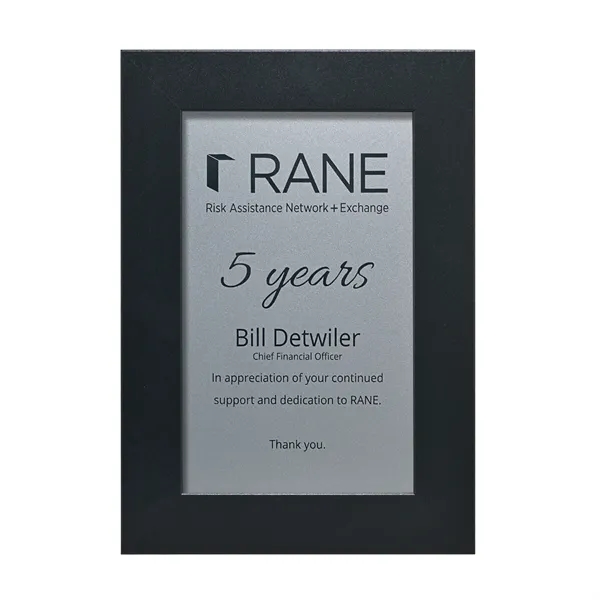 Clear Digi-Color Glass Plaque with Easel