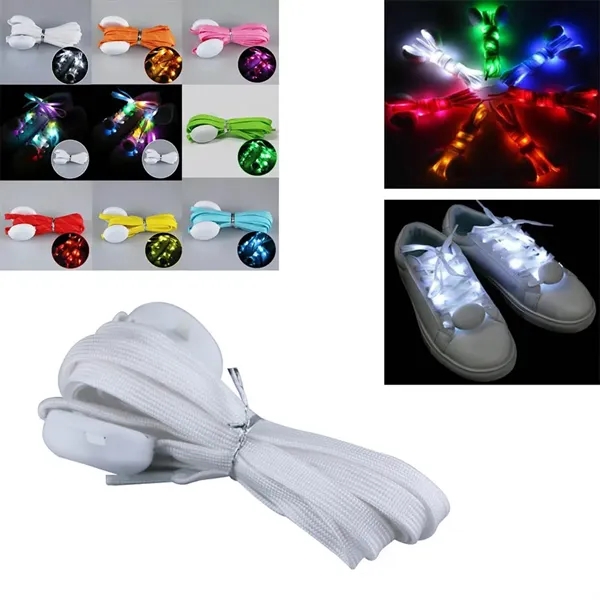 Pairs of LED Light Up Shoelaces Glow in the Dark Shoe laces
