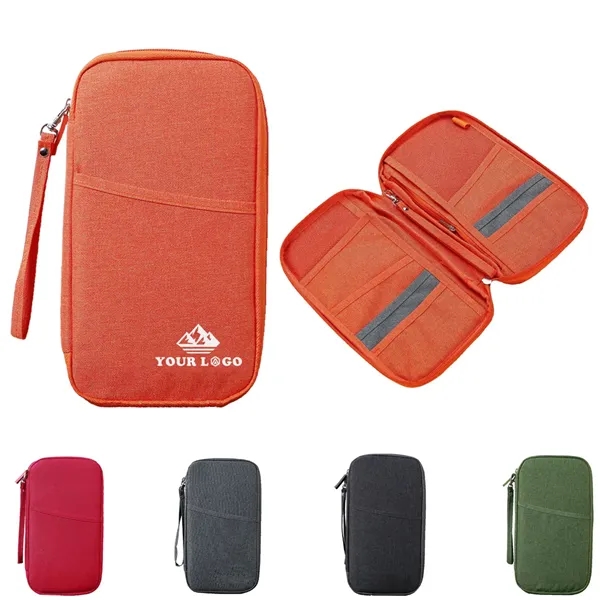 Multi-Function Travel Passport Wallet Organizer Bag