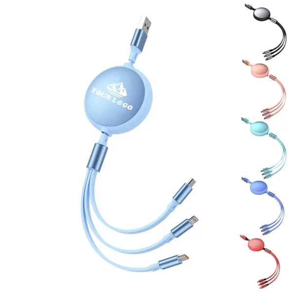 Three-In-One Data Cable Retractable