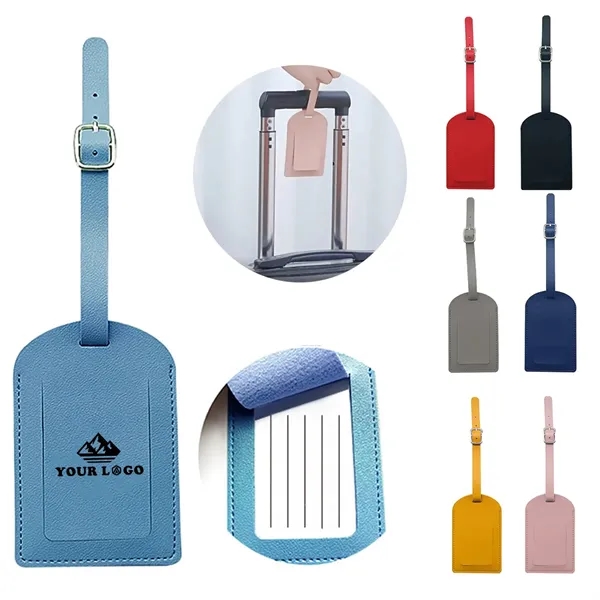 PU Leather Luggage Tag With Custom Logo