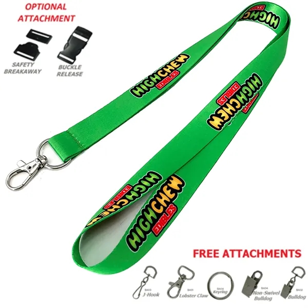 5/8" Full color Sublimated lanyard