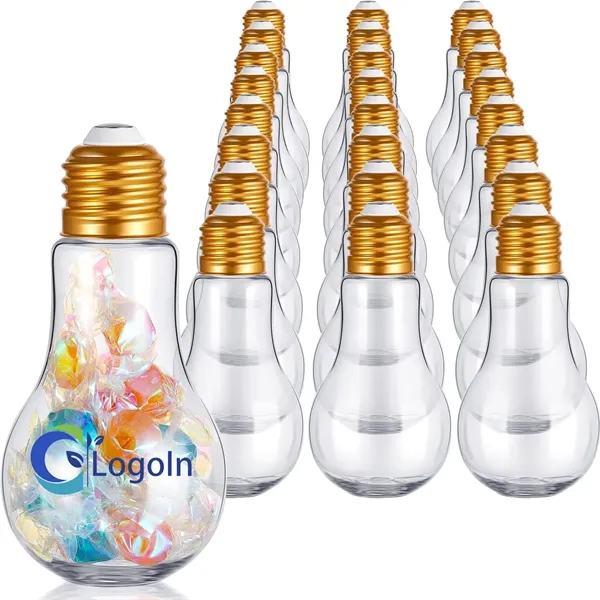 Light Bulb Bottle Clear 100ML Plastic Candy X-mas Decoration