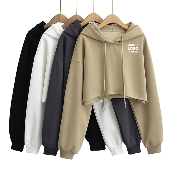 Women's Cropped Hoodie Crop Top Sweatshirts
