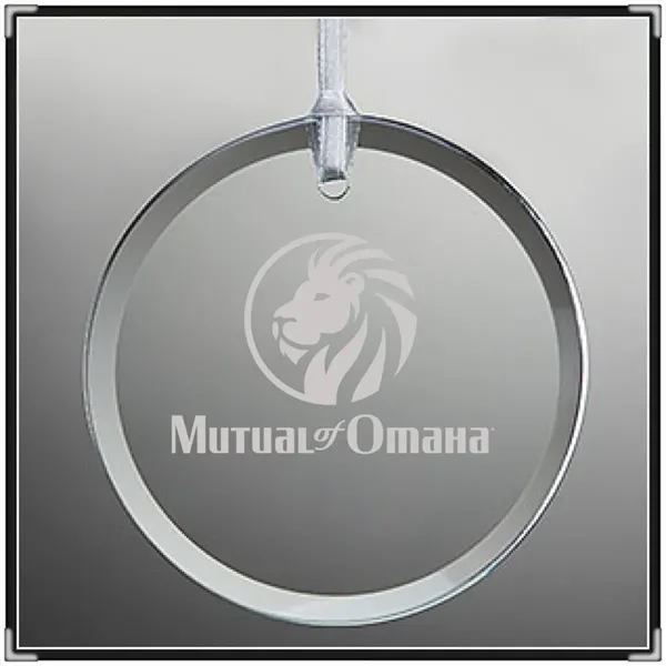 Round / Circle Shaped Crystal Ornament