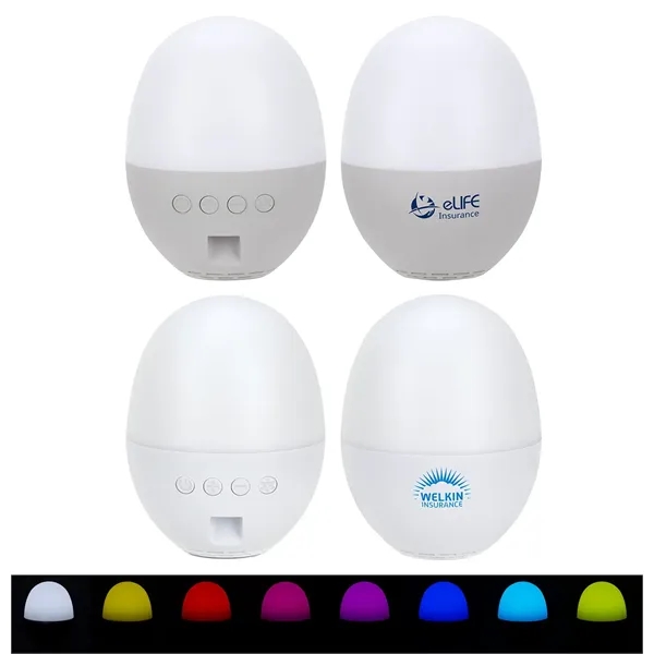 Audio Dome Lighted Wireless Speaker with White Noise Sounds