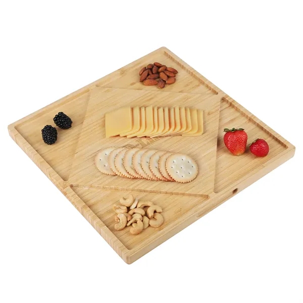 Bamboo Cheese Board Charcuterie Platter