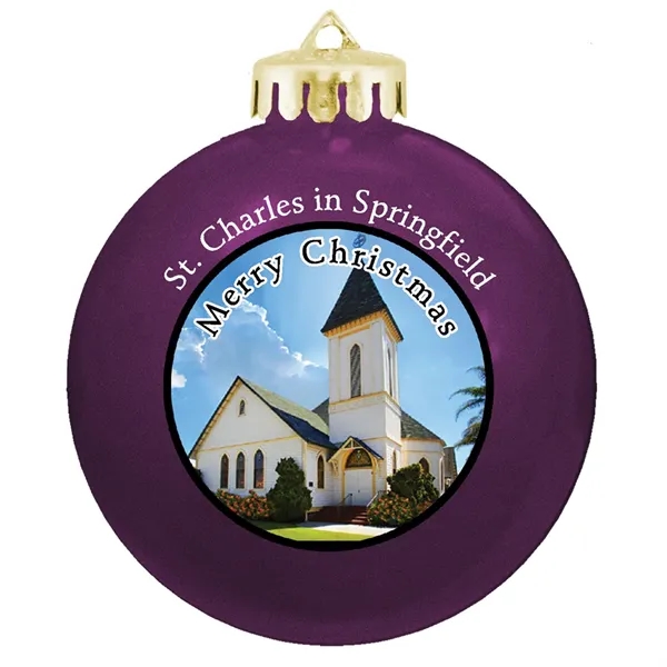 Round Glossy Shatterproof Ornament