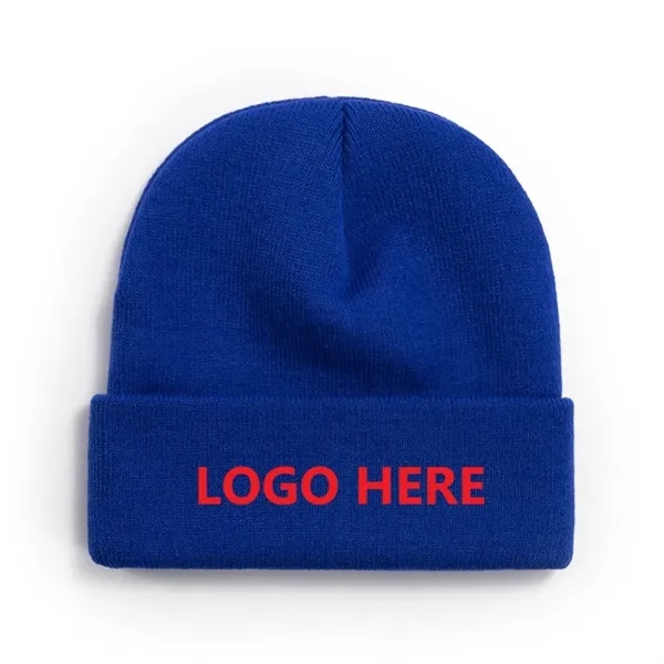 Acrylic Winter Knit Beanies with Cuffs Hat
