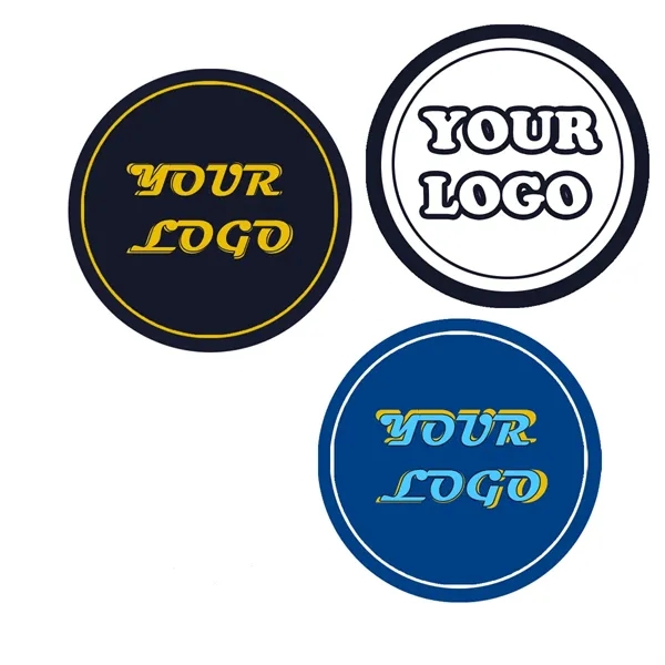 Full Color PVC Rubber Round Insulation Coaster