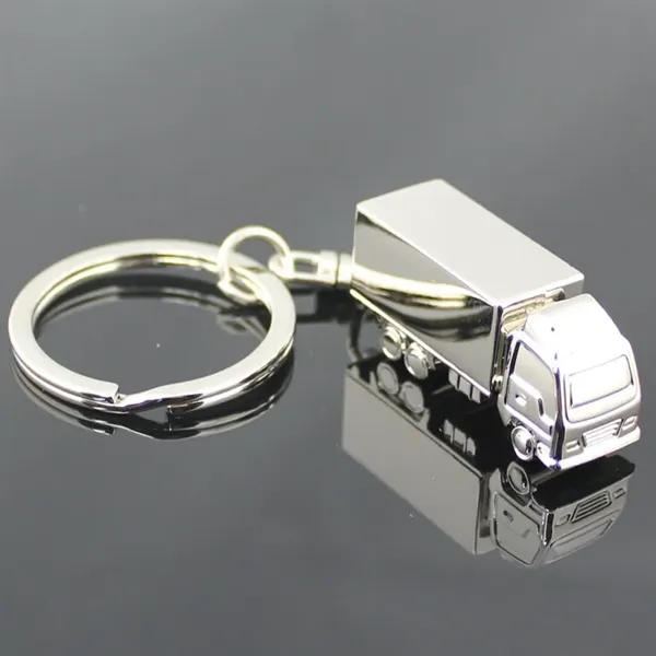 Semi Trailer Truck Keychain