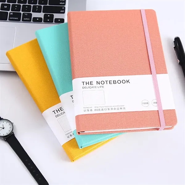 College Ruled Journal Hardcover Leather Notebook