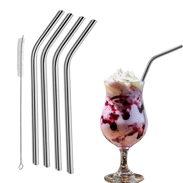 8.5" Bend Steel Straw/Brush