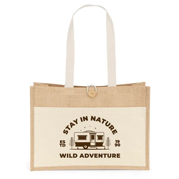 Riley™ - Jute Tote - Screen Print