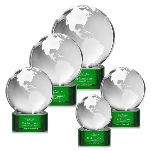 Globe Award on Paragon Base - Green