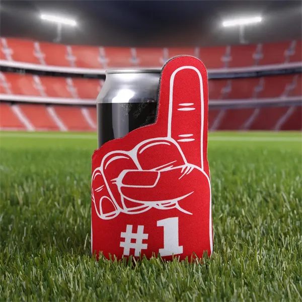 American Made Foam Finger Can Cooler