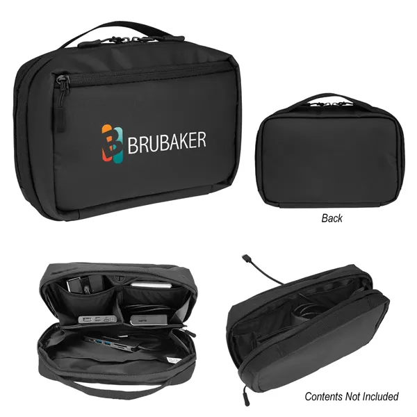 rPET Tech Pouch With Easy Cord Access