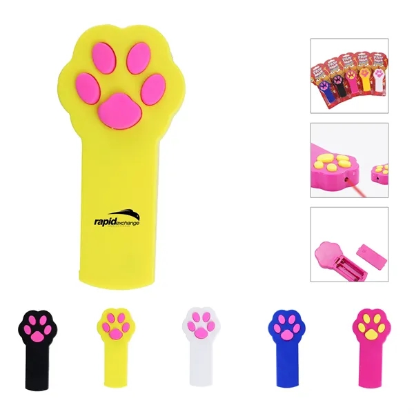 Paw Shaped Cat Laser Pointer Red Dot Pen Toy