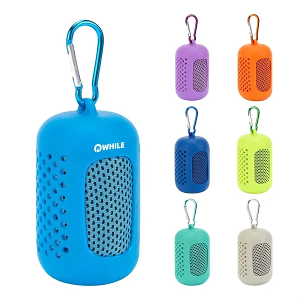 Quick Drying Sports Towel With Silicone Case