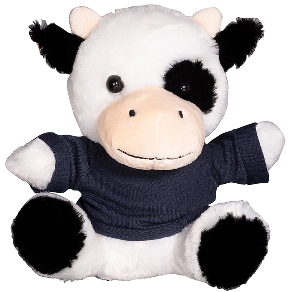 Prime Line 7" Plush Cow With T-Shirt