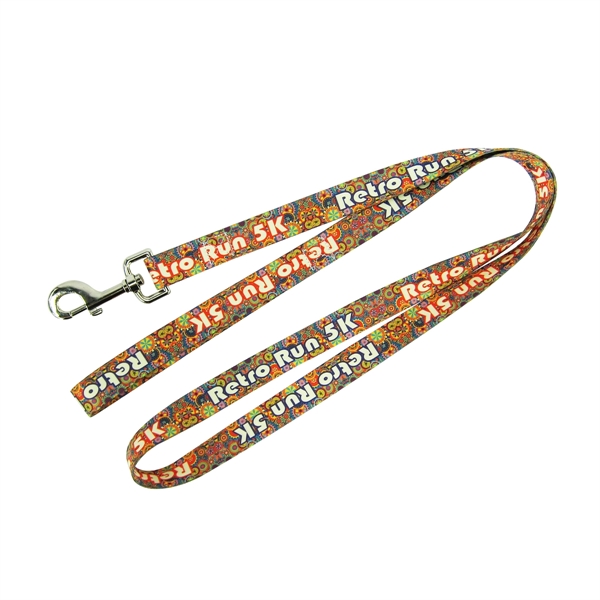 Dye Sublimated Full Color Pet Leash - 3/4" X 60"