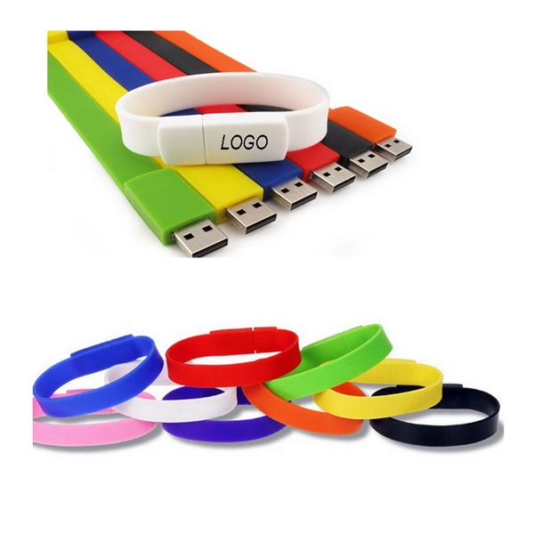4 GB Silicone Wrist Band With  USB Drive