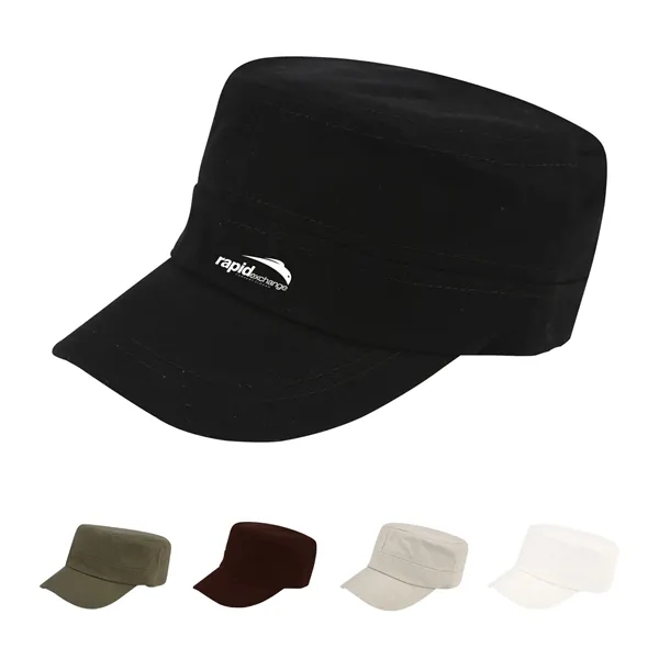 Cotton Summer simple monochrome flat hat for men